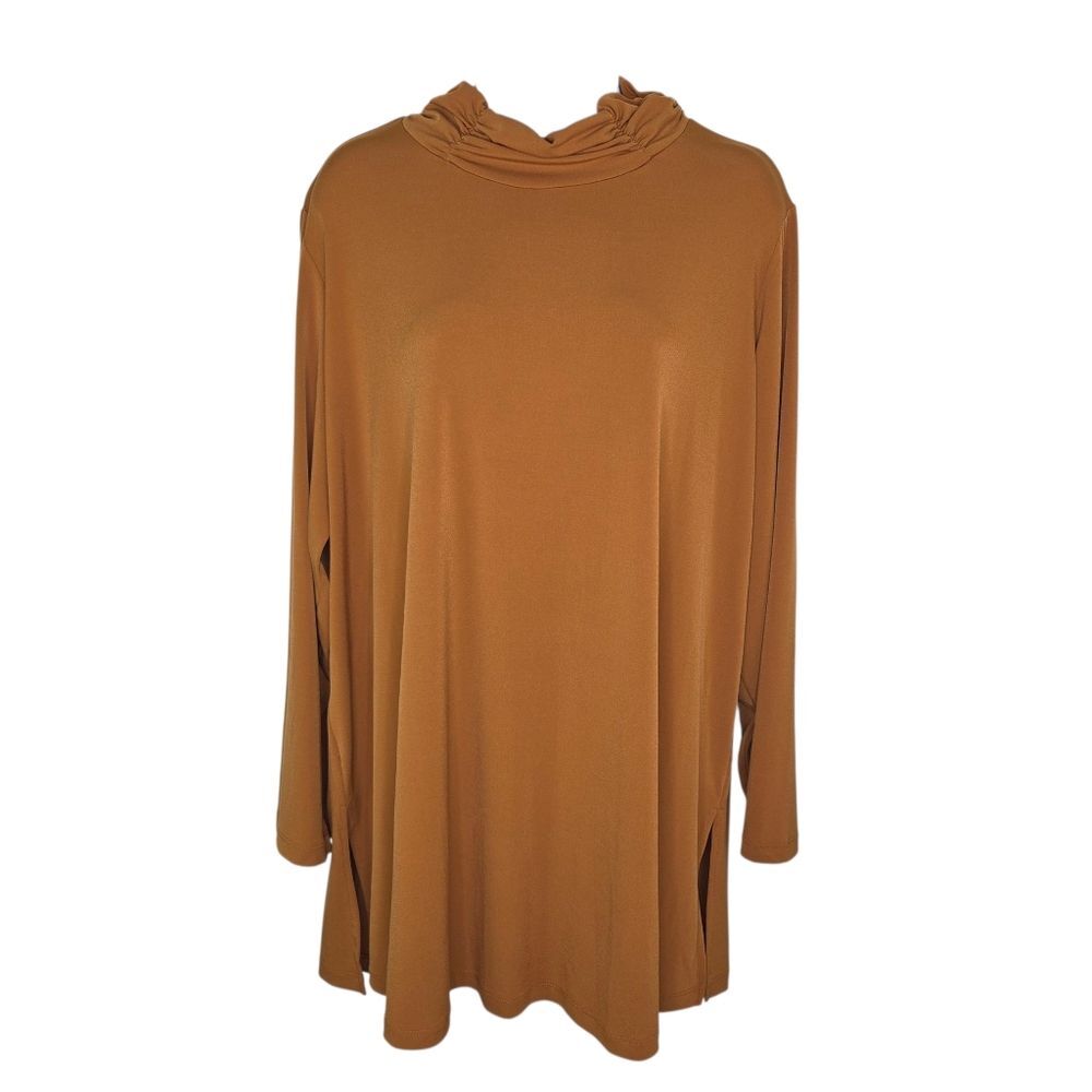 Susan Graver Liquid Knit Turtleneck Tubic Top Size 2x